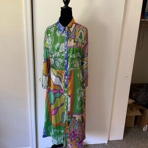 Colorful Paisley Maxi Dress